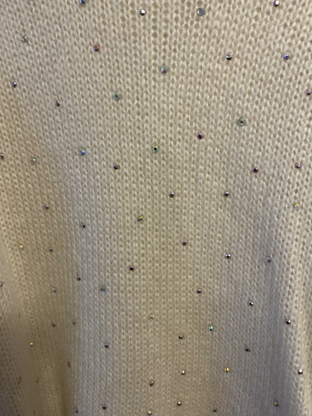 Temperance Women's Cream Sparkly Sweater - Size M - photo 2