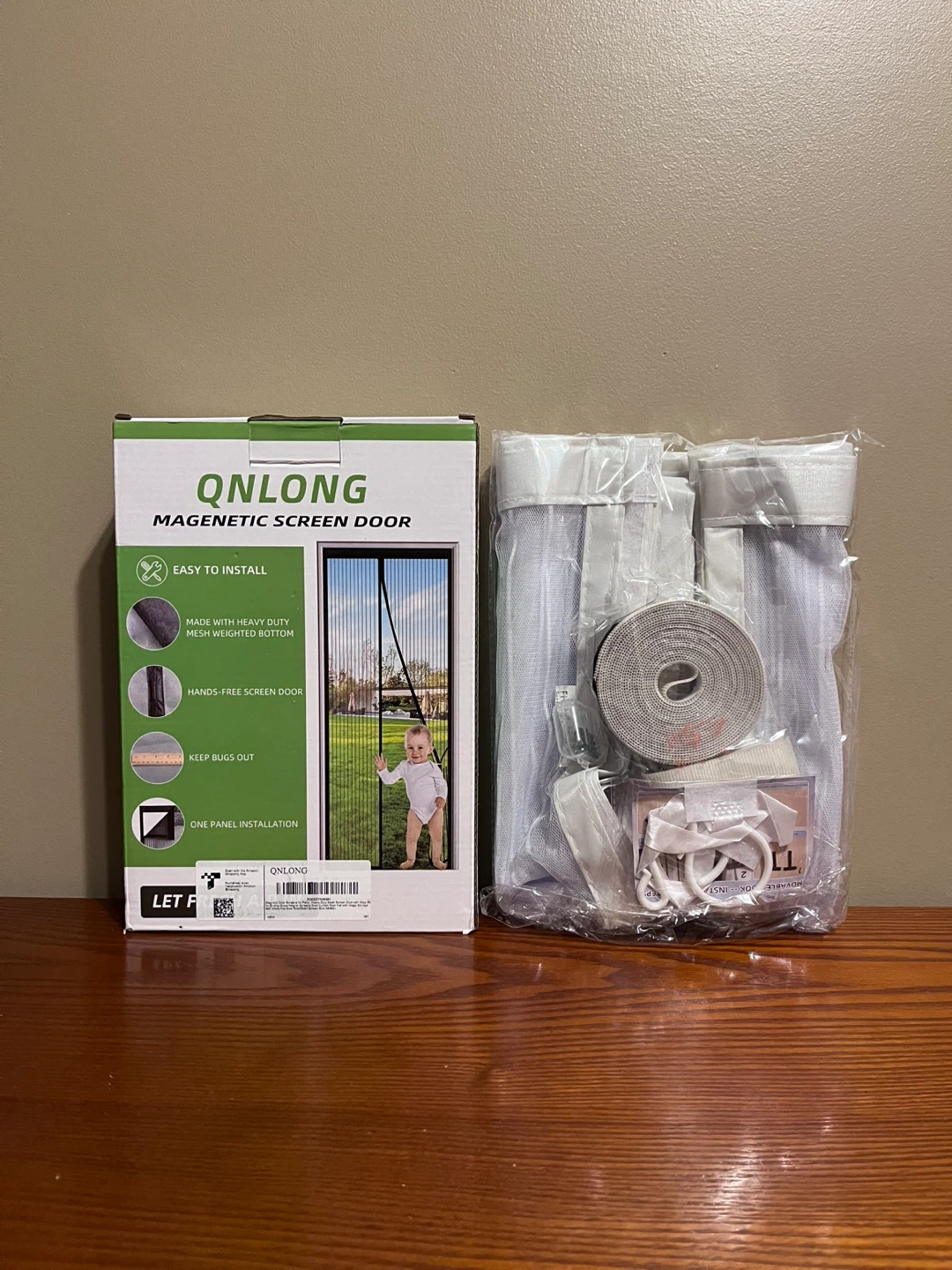 QNLONG MAGNETIC SCREEN DOOR (White & Black) - photo 3