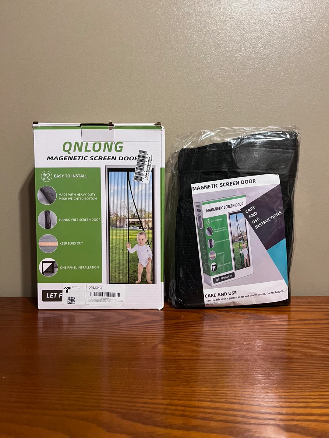 QNLONG MAGNETIC SCREEN DOOR (White & Black) - photo 5