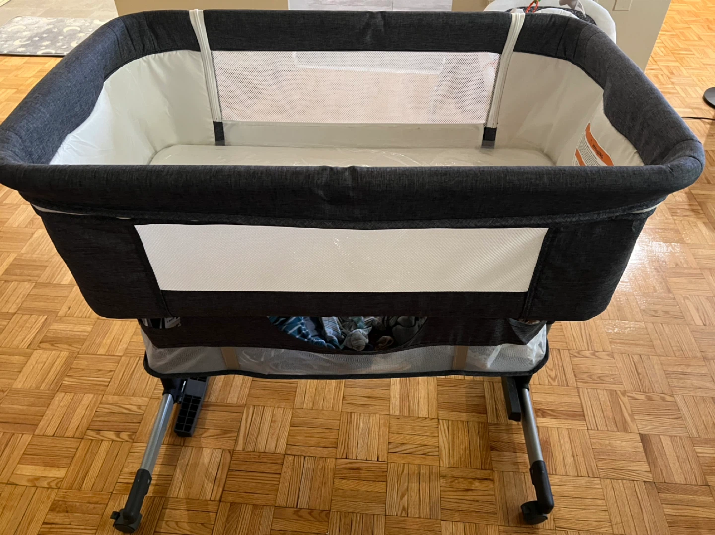 LIVINGbasics bassinet for baby, grey - photo 2