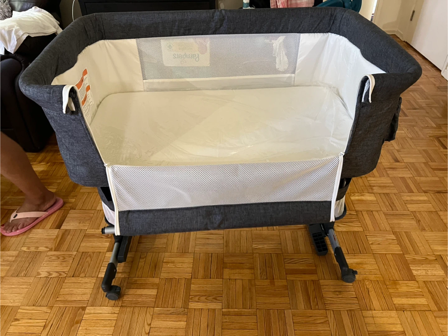 LIVINGbasics bassinet for baby, grey - photo 3