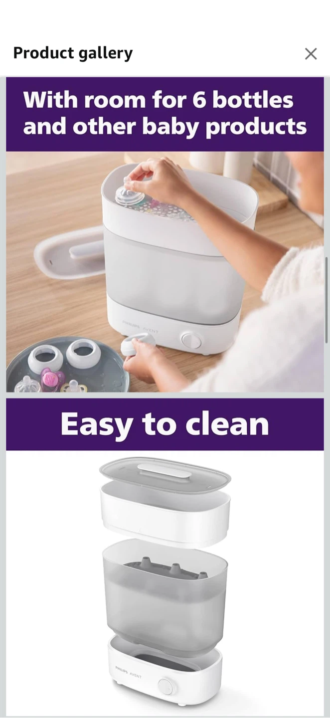 Philips Avent Electric Steam Sterilizer — Open Box - photo 5