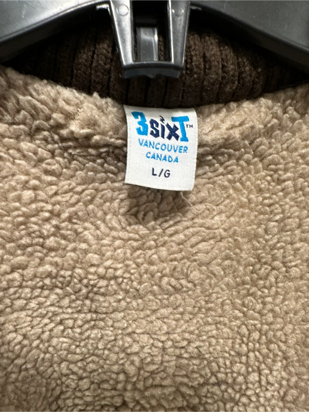 Kids Faux Leather Sherpa Lined Bomber Jacket L/G - photo 4