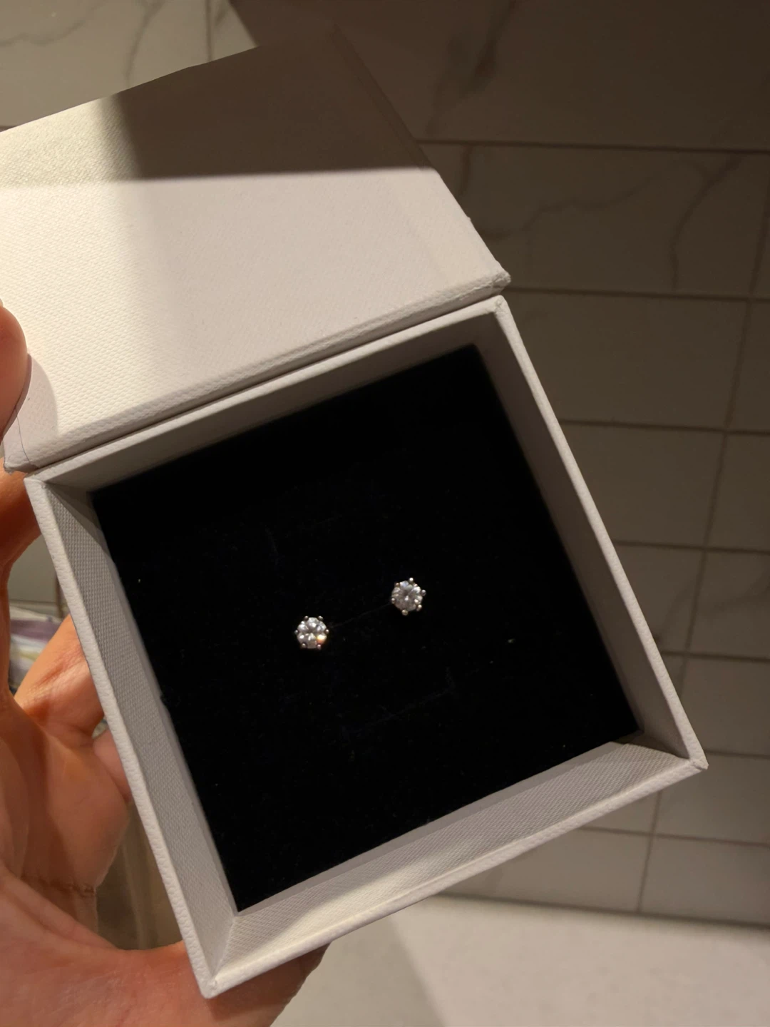 Stud Earrings in White Gift Box - photo 2