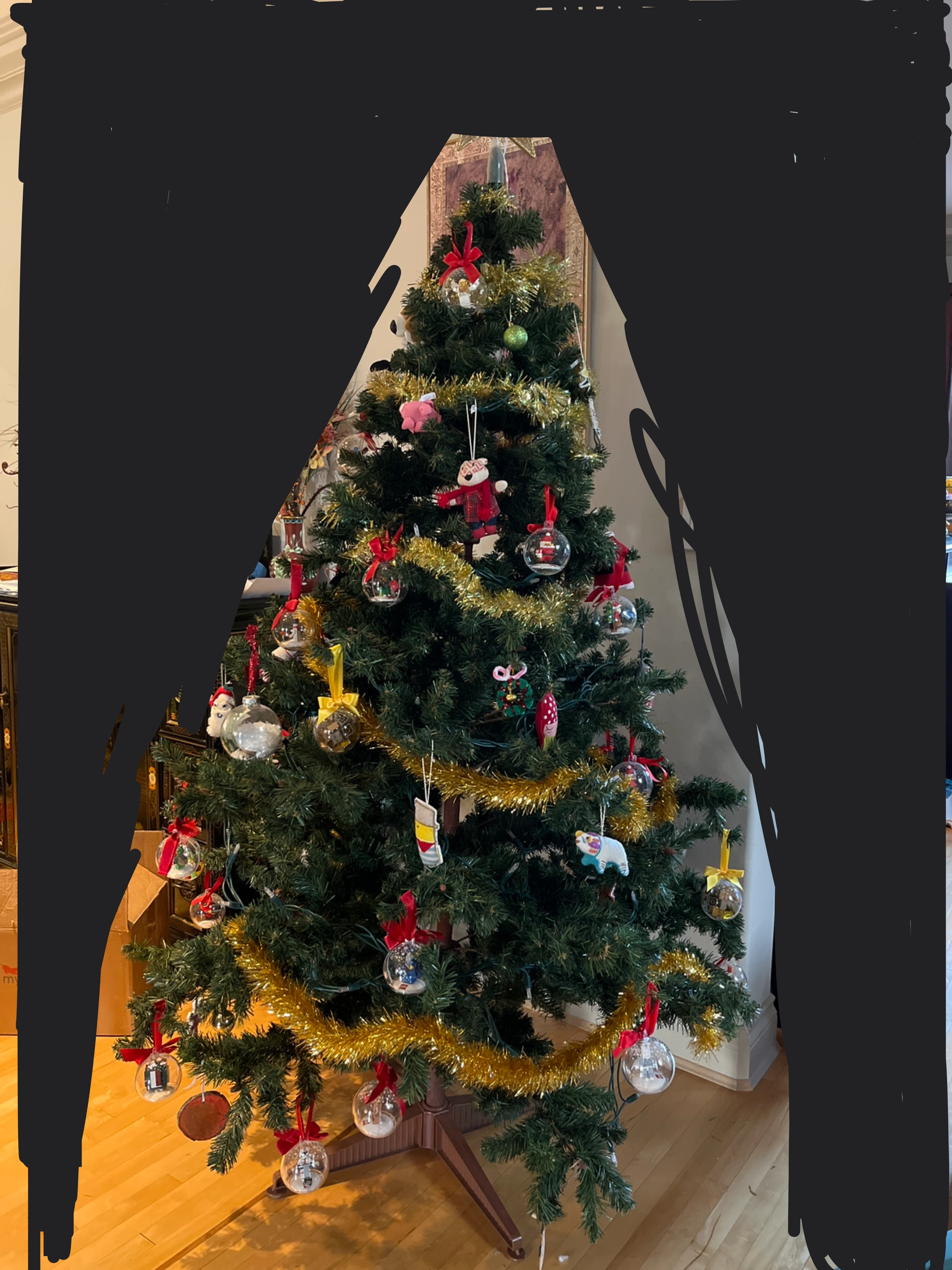 Artificial Christmas Tree (ornaments not included) 6ft tall