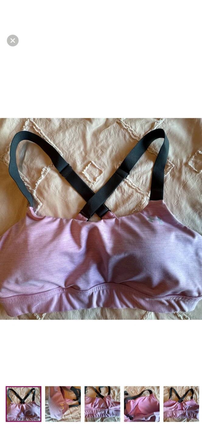 Under Armour Pink Compression Sports Bra