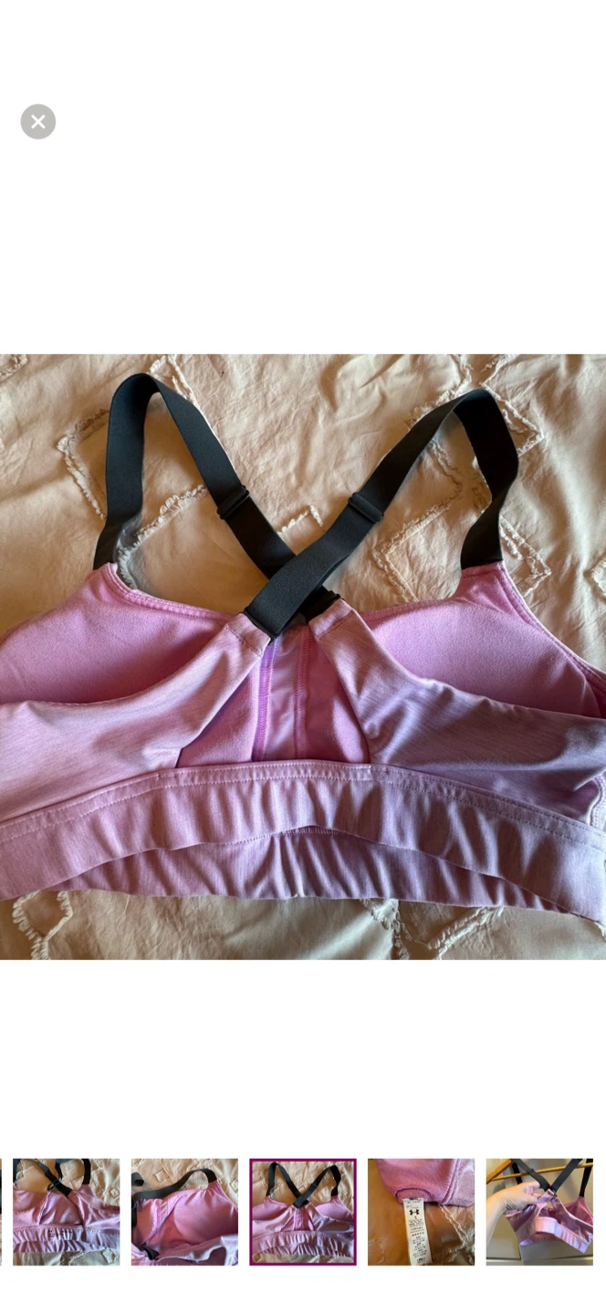 Under Armour Pink Compression Sports Bra - photo 3