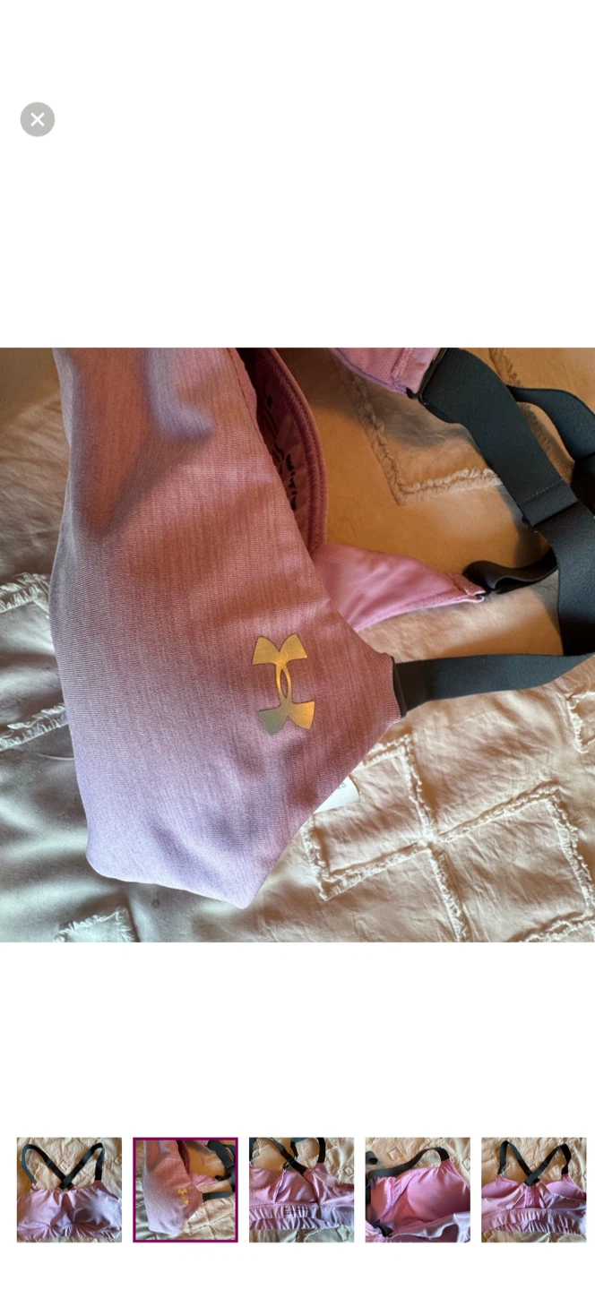 Under Armour Pink Compression Sports Bra - photo 2