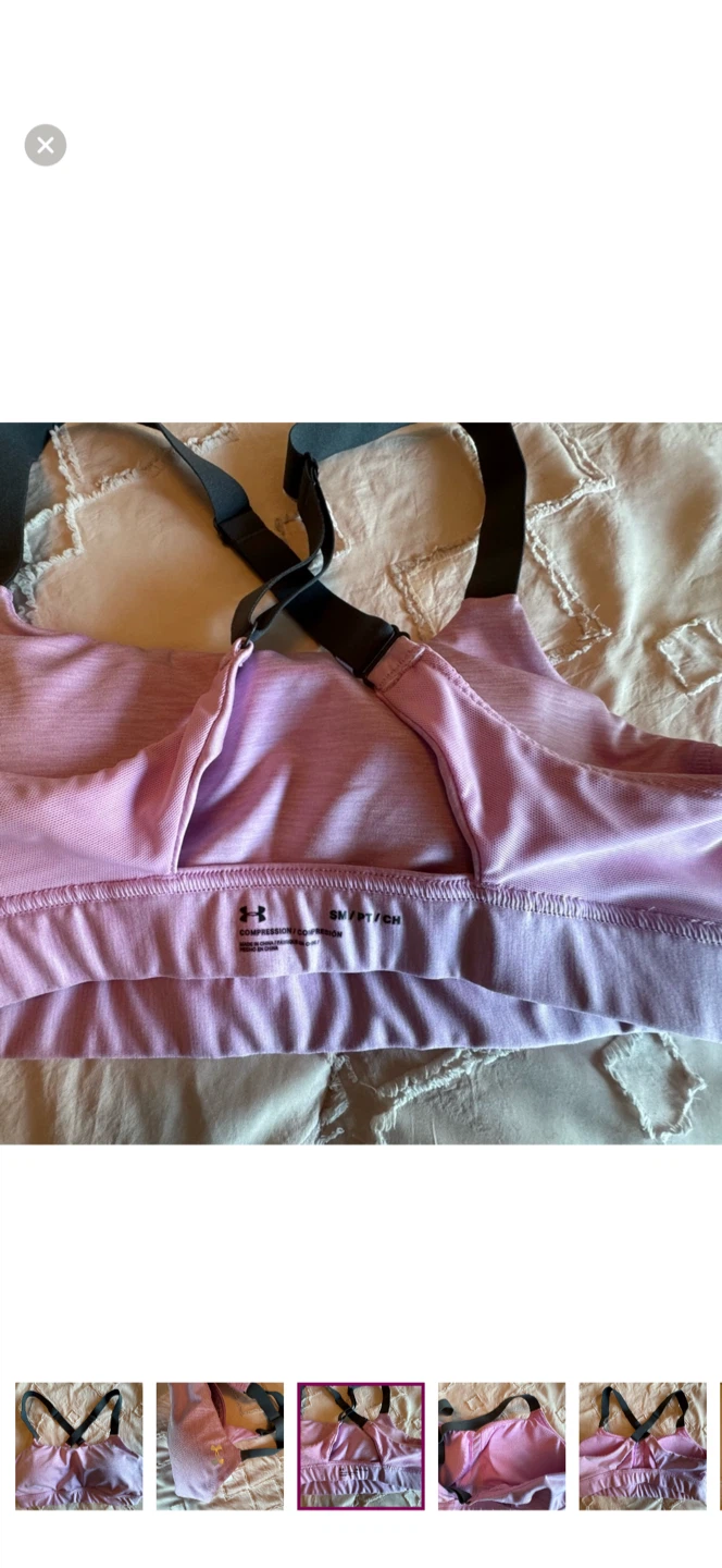 Under Armour Pink Compression Sports Bra - photo 5