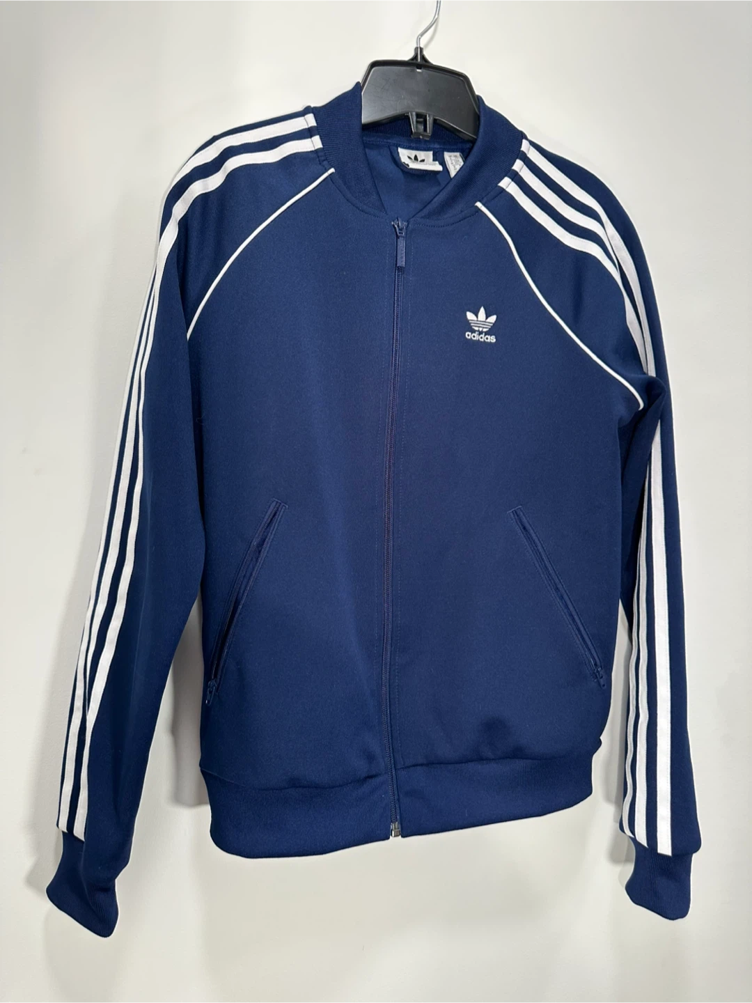 Adidas Track Jacket Navy Blue Size XS