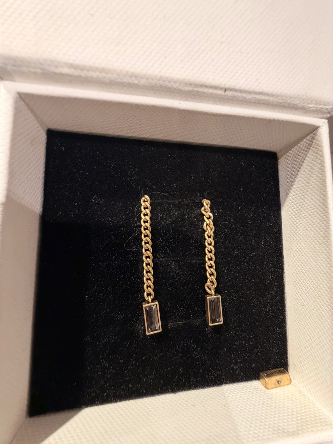 AllSaints vintage Drop Earrings with lavender Stone - photo 2