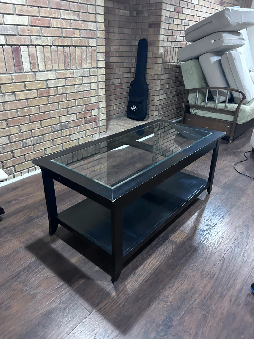 glass-top coffee table - photo 2
