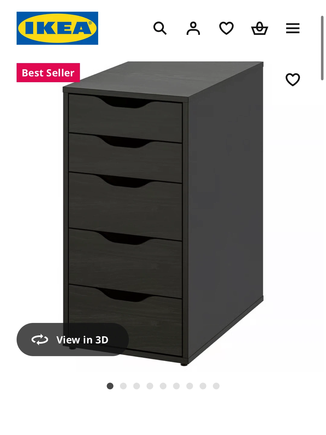 IKEA 5-Drawer Unit/ Filing Cabinet