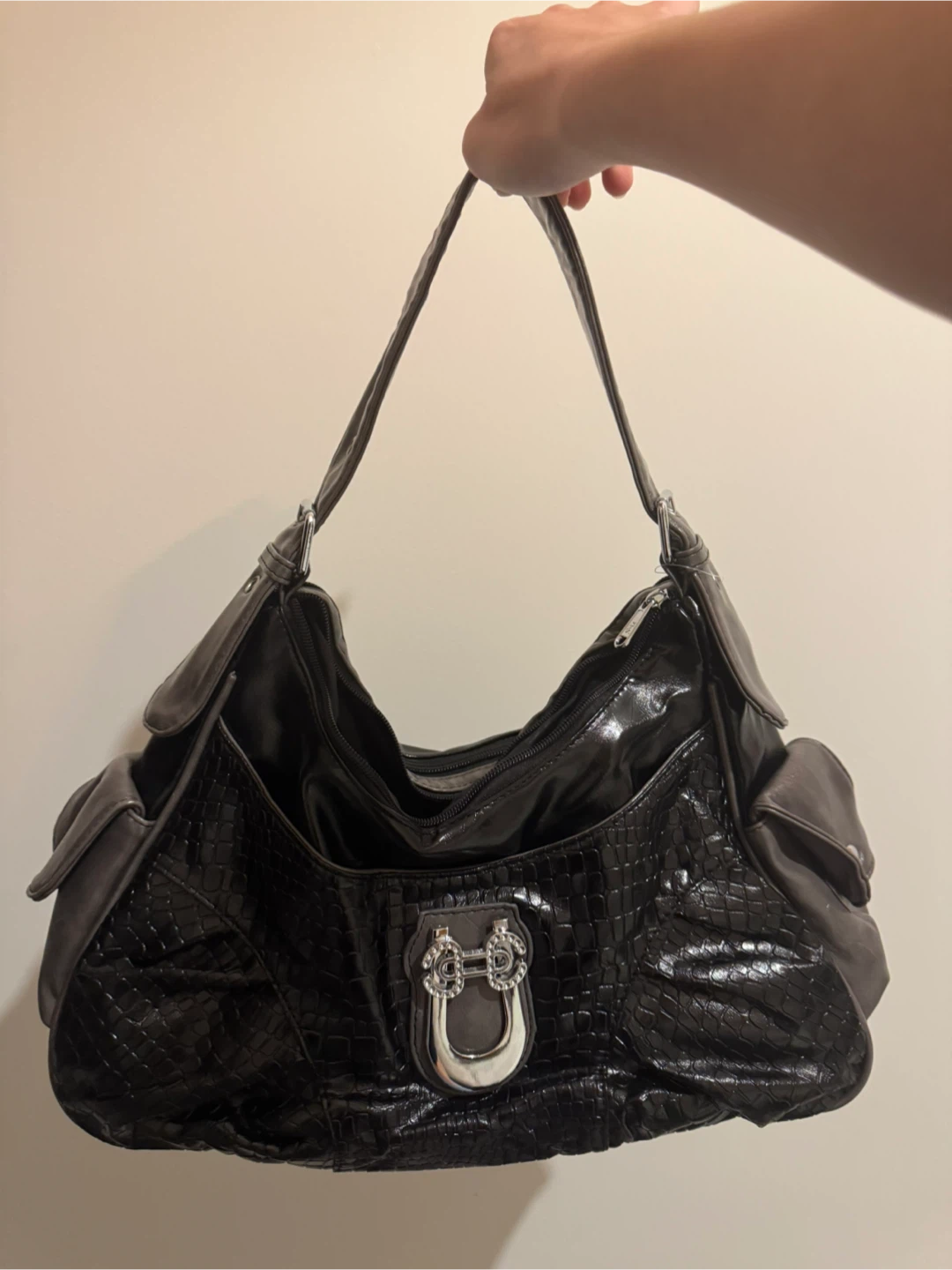 Black Hobo Handbag