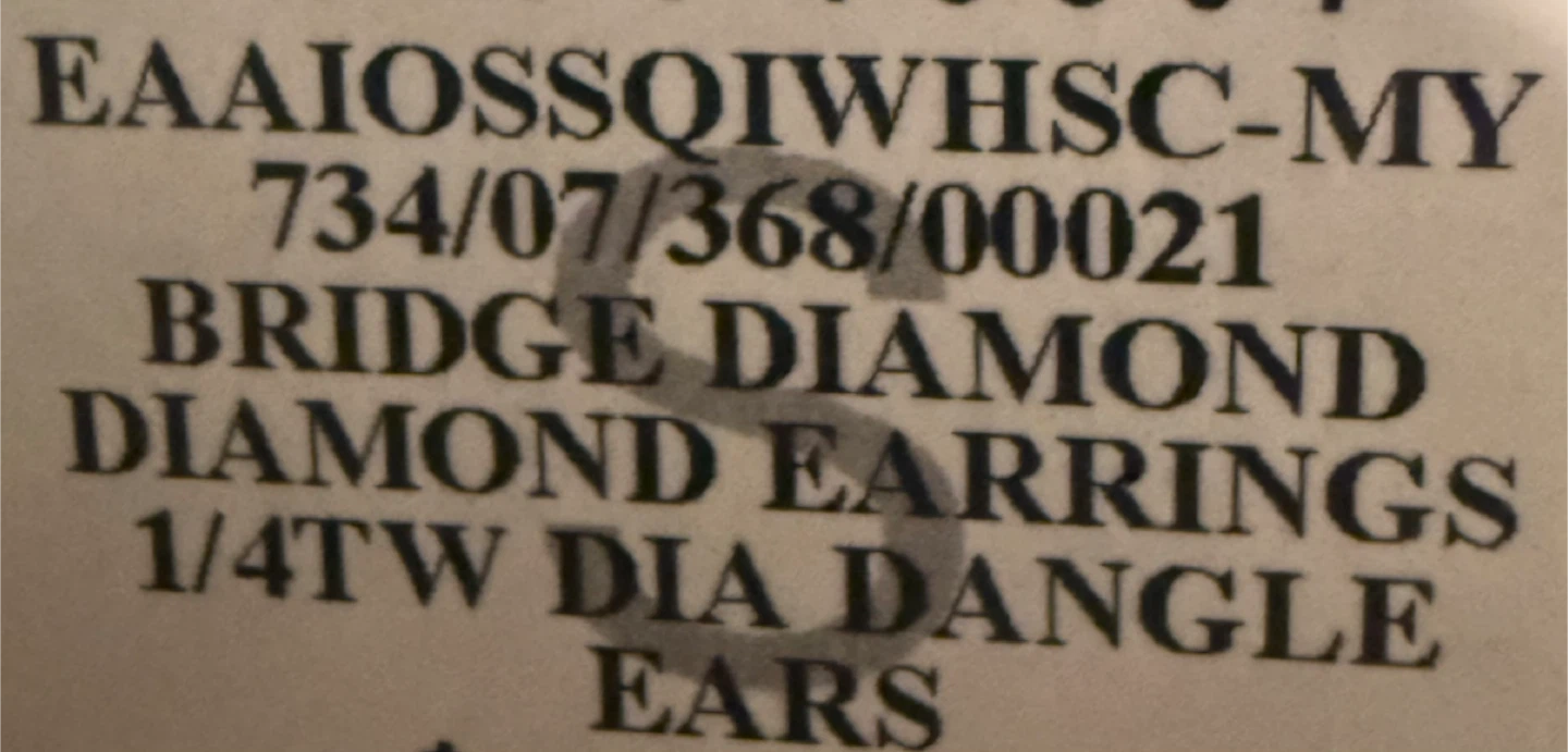 Sterling Silver Diamond Dangle Earrings - photo 3
