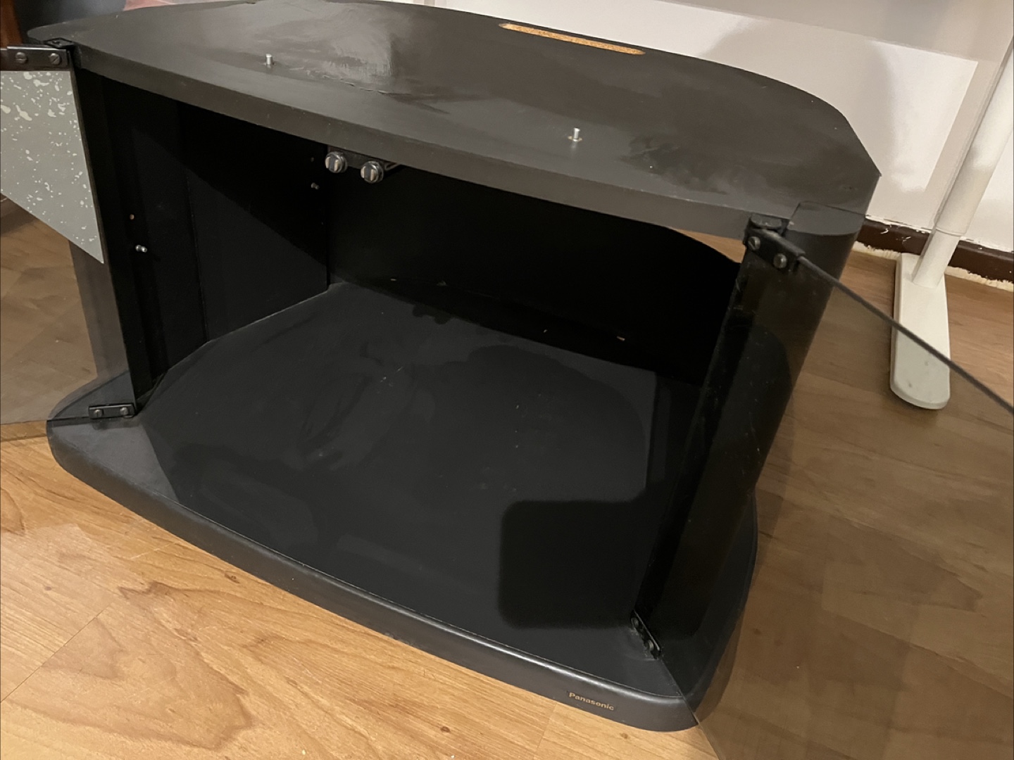 TV Stand with glass doors. - photo 3