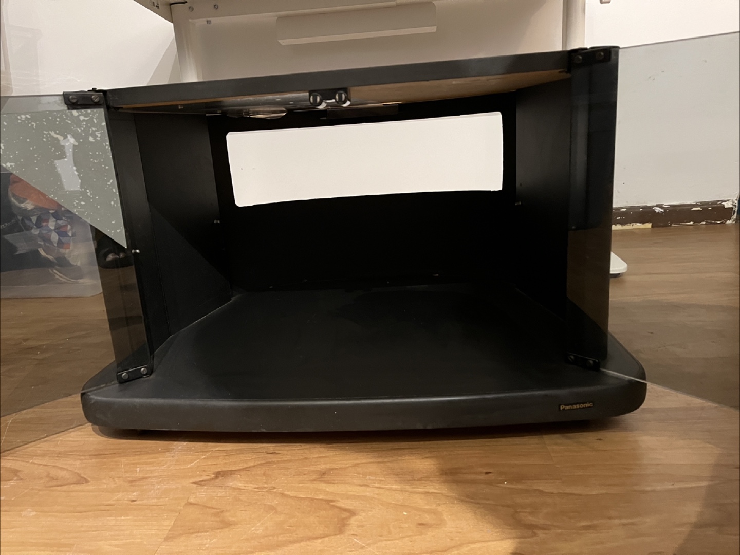 TV Stand with glass doors. - photo 4