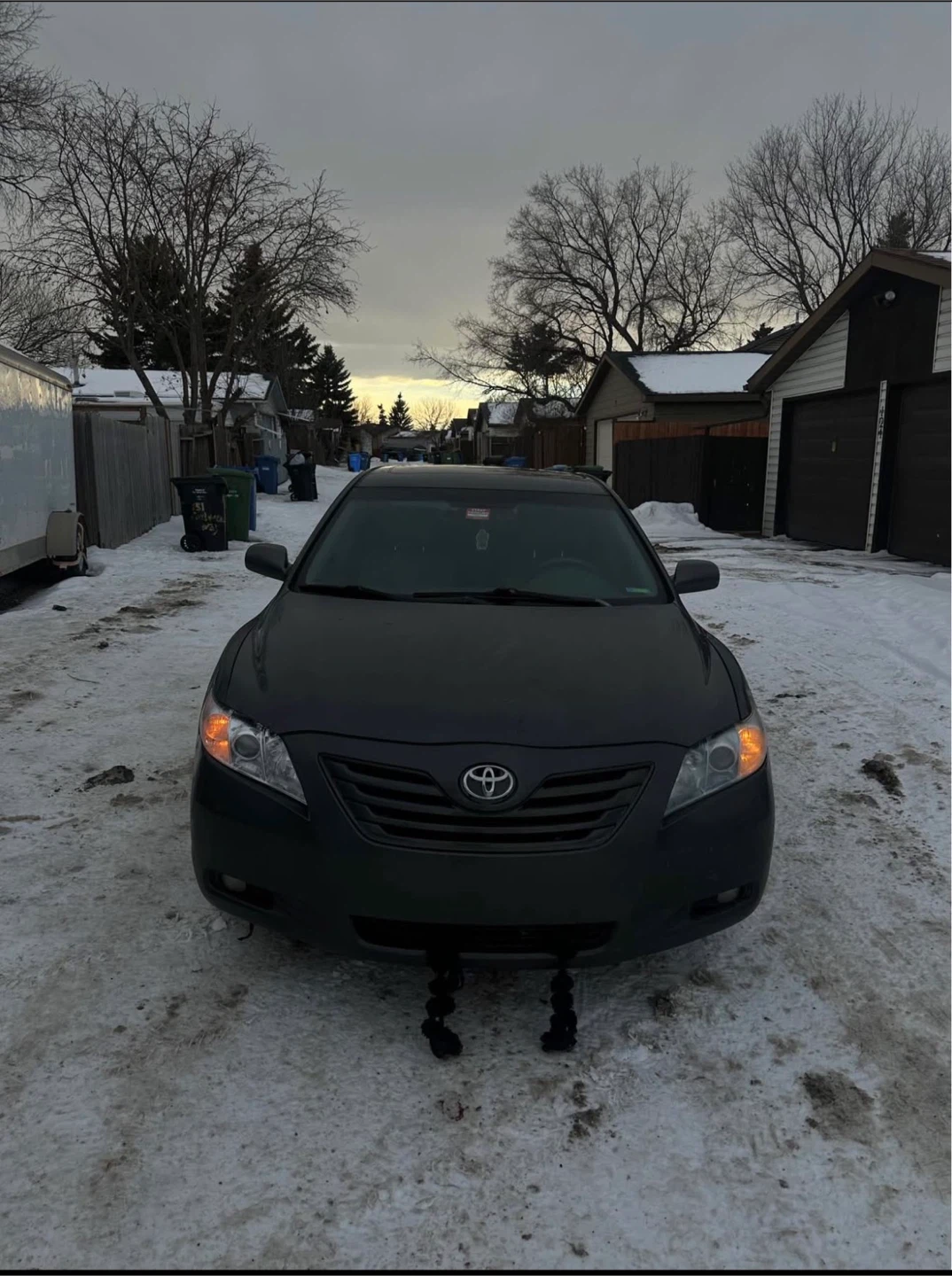 Dark Grey Toyota Camry Hybrid 2008