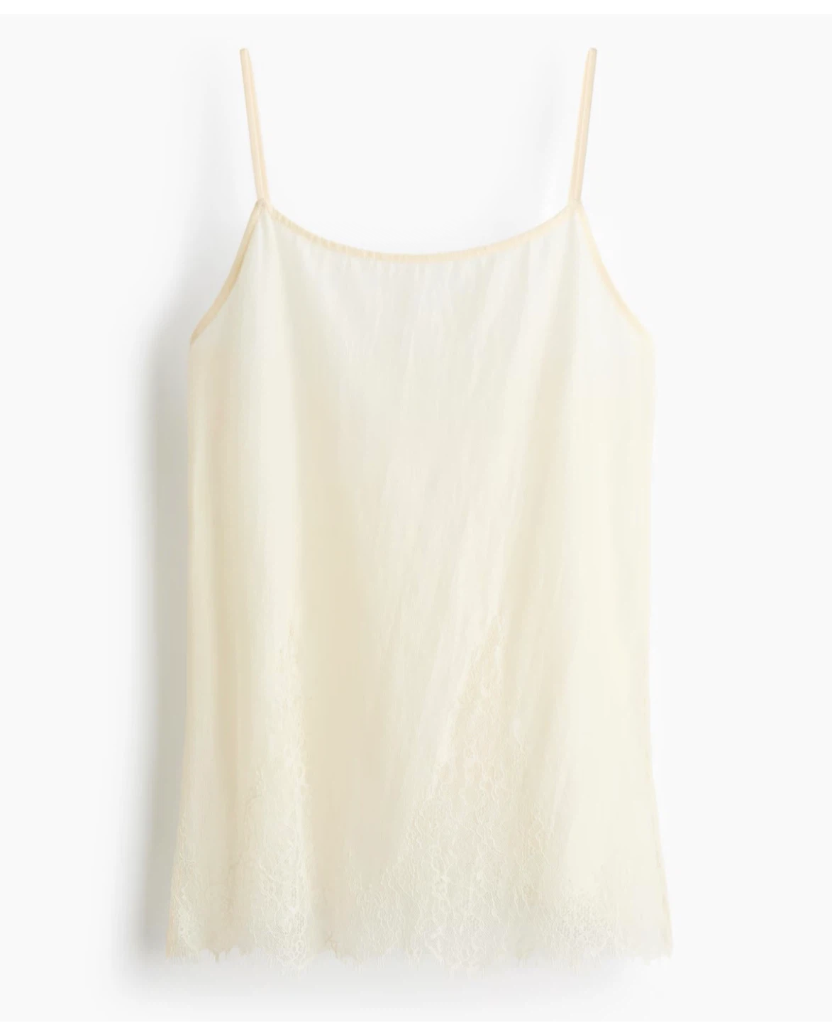 Cream Lace Trim Camisole