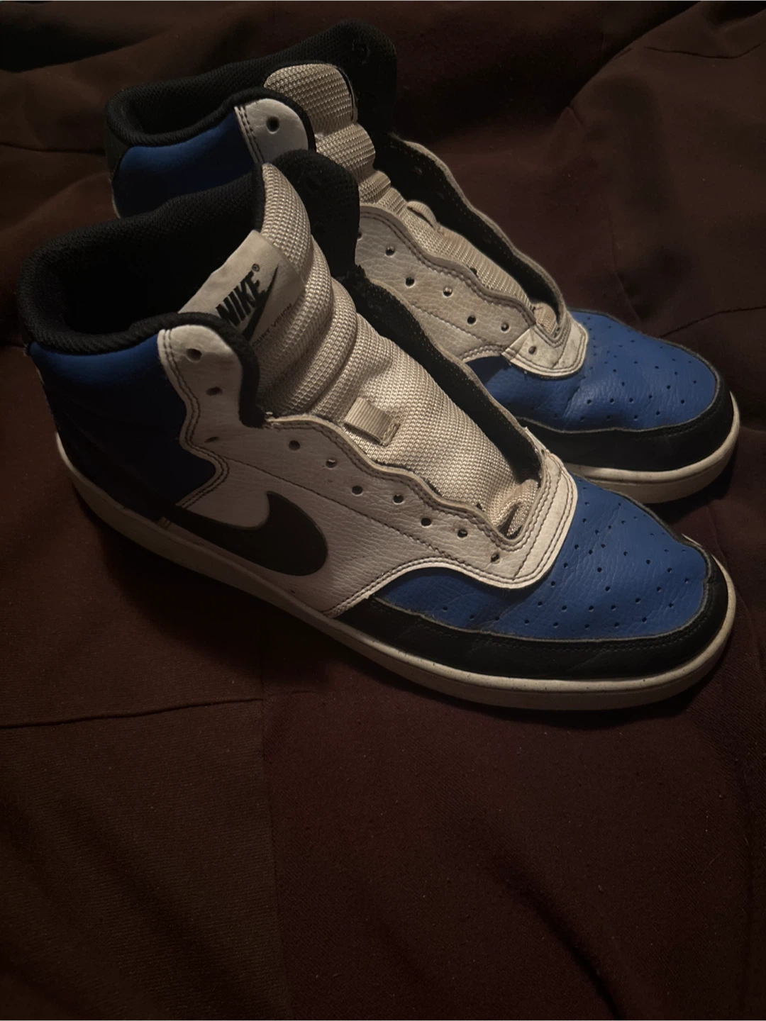Nike High Top Sneakers - Blue/White (read description)