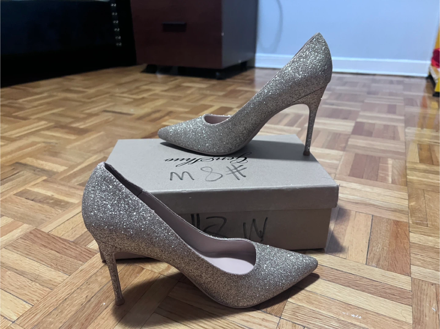 Sparkly Pointed Toe Heels - photo 2