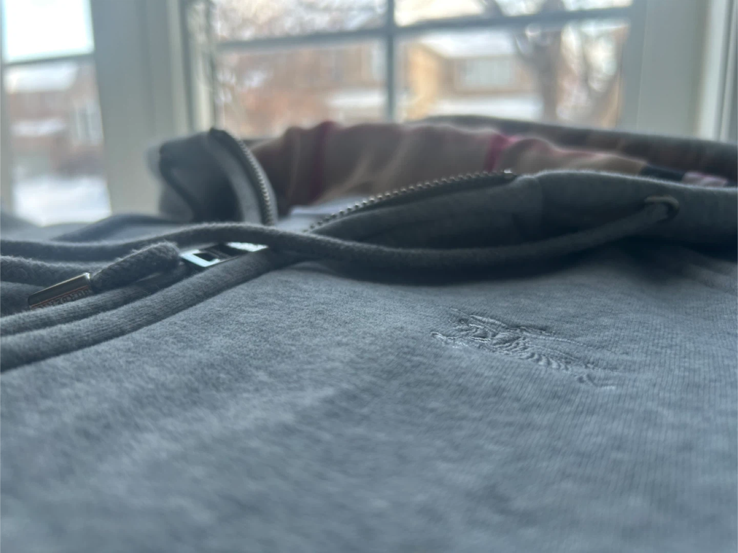 Burberry Grey Zip-Up Hoodie - photo 4