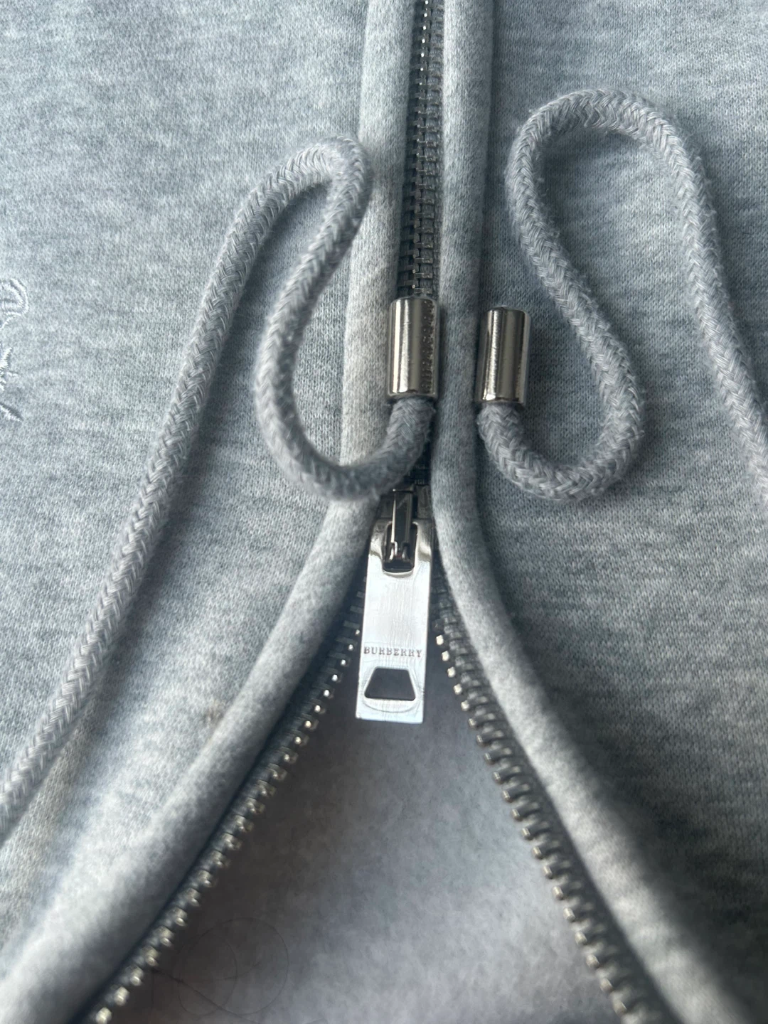 Burberry Grey Zip-Up Hoodie - photo 3