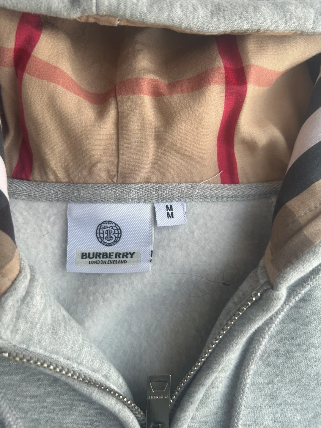 Burberry Grey Zip-Up Hoodie - photo 2
