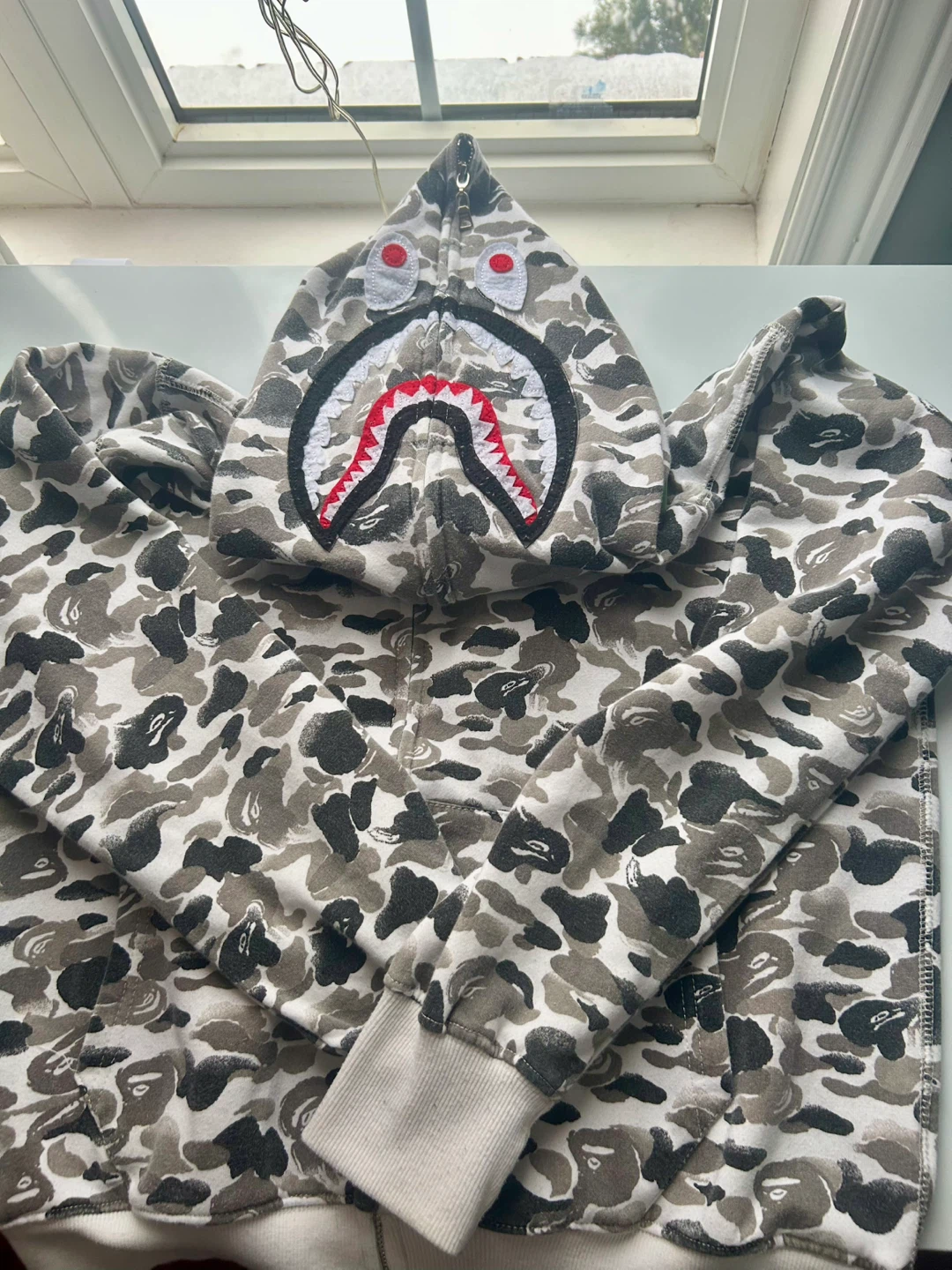 BAPE Camo Shark Full Zip Hoodie - photo 5