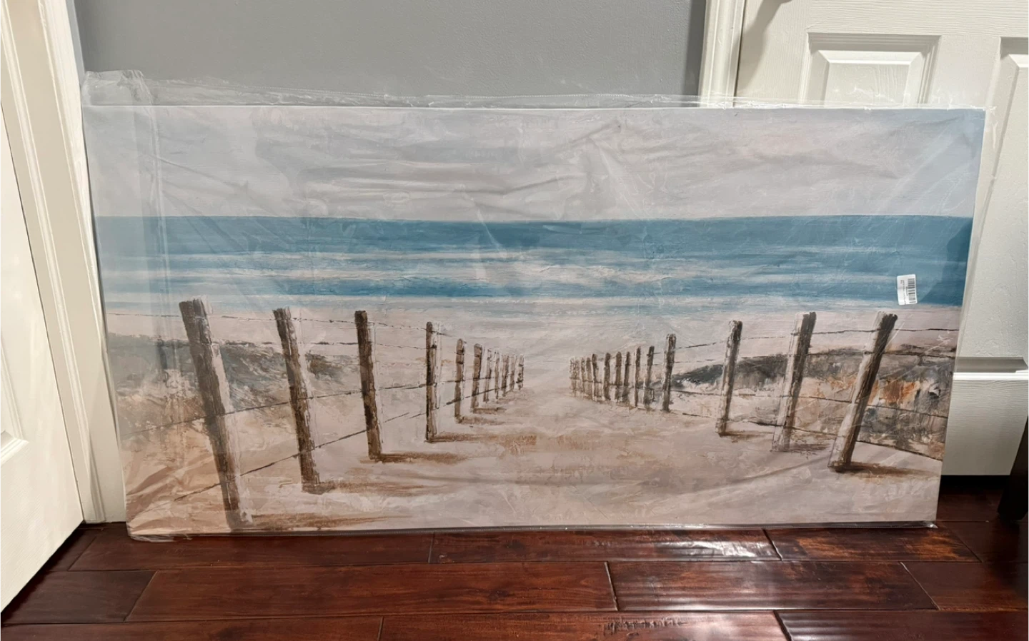 Coastal Beach Pathway Canvas Wall Art Print 29"x58"