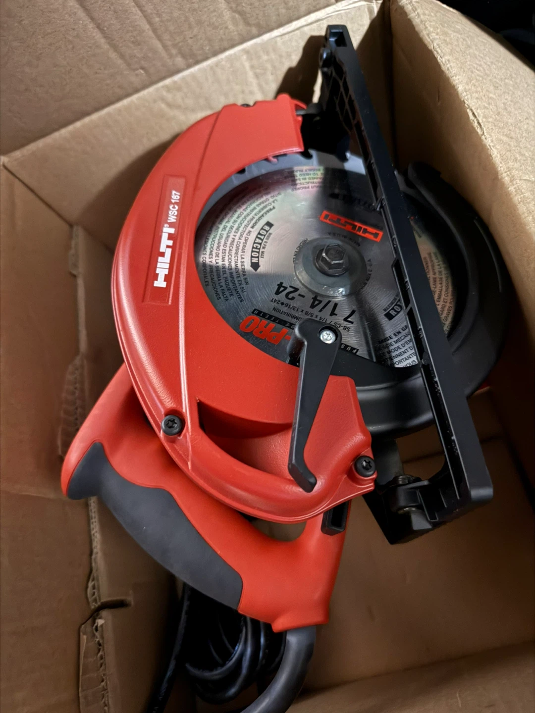 Hilti WSC 167 Corded Circular Saw 110-120V, New Open Box.