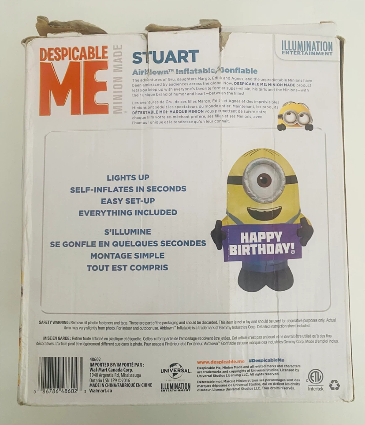 Despicable Me Minion Stuart inflatable Decoration - photo 3