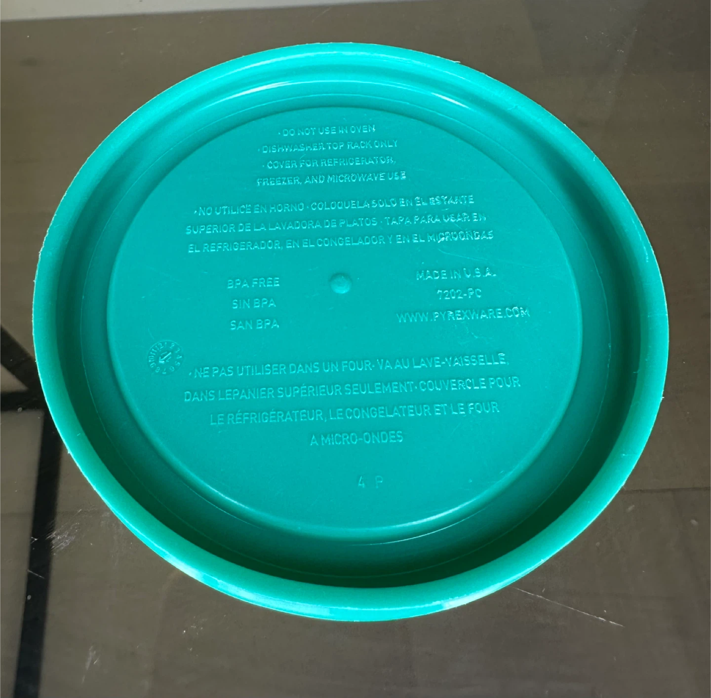 Pyrex Storage Lid - Teal - 1 Cup (236 mL) - photo 2