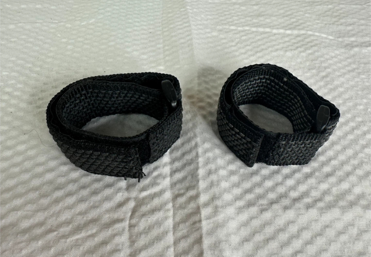 2 Black Cable Velcro Ties/Wraps Bike