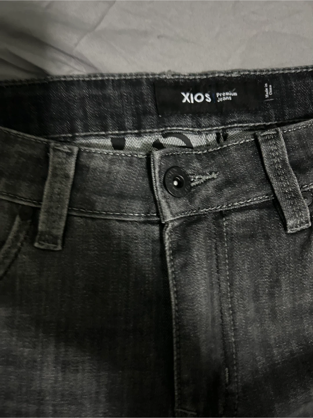 XIOS Premium Jeans Distressed Grey Denim - photo 3
