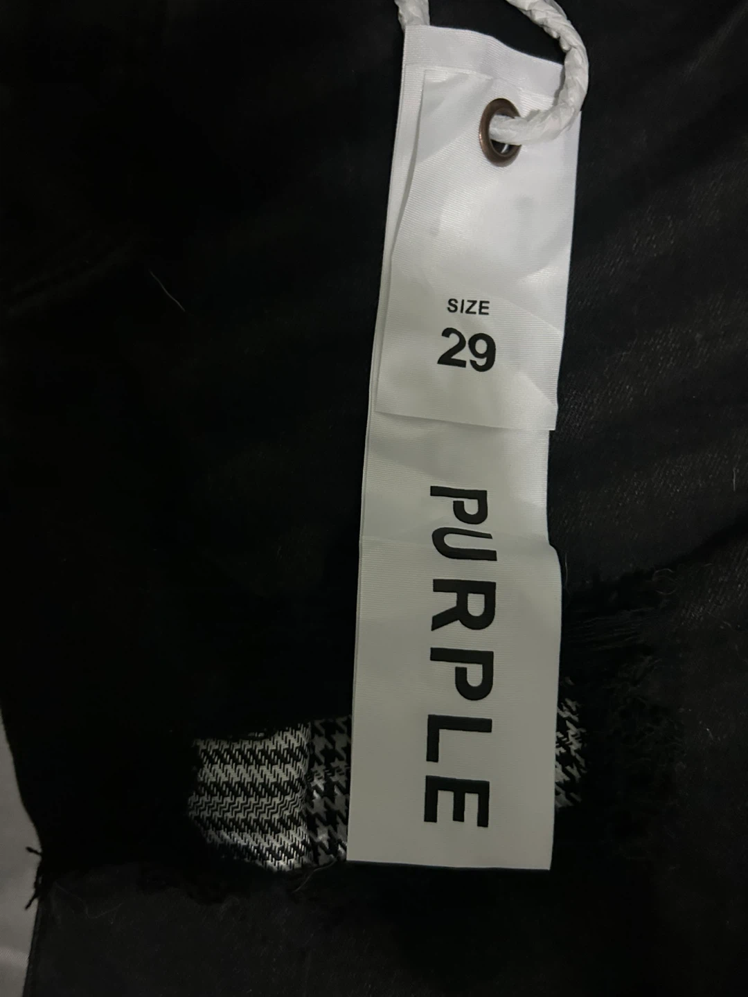 Purple Brand Black Distressed Slim Fit Jeans Size 29 - photo 2