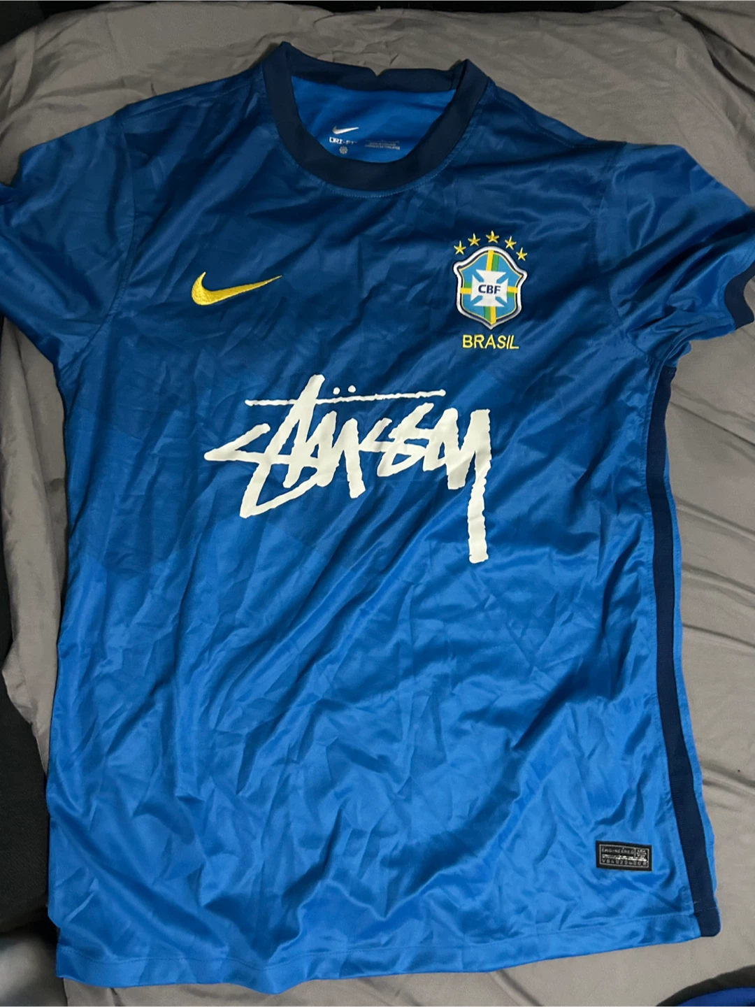 Nike Dri-Fit Stussy Brazil Soccer Jersey
