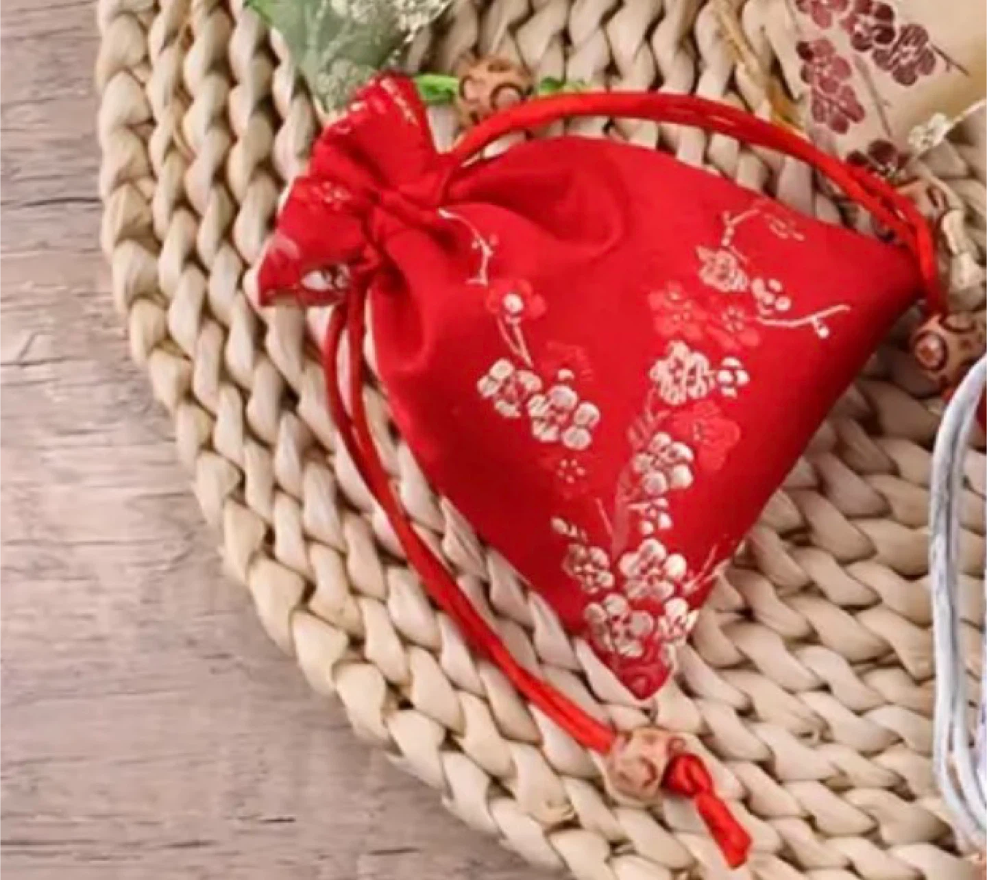 2 Horse Red Envelopes+ Embroidered Silk Pouch+ Earrings - photo 5