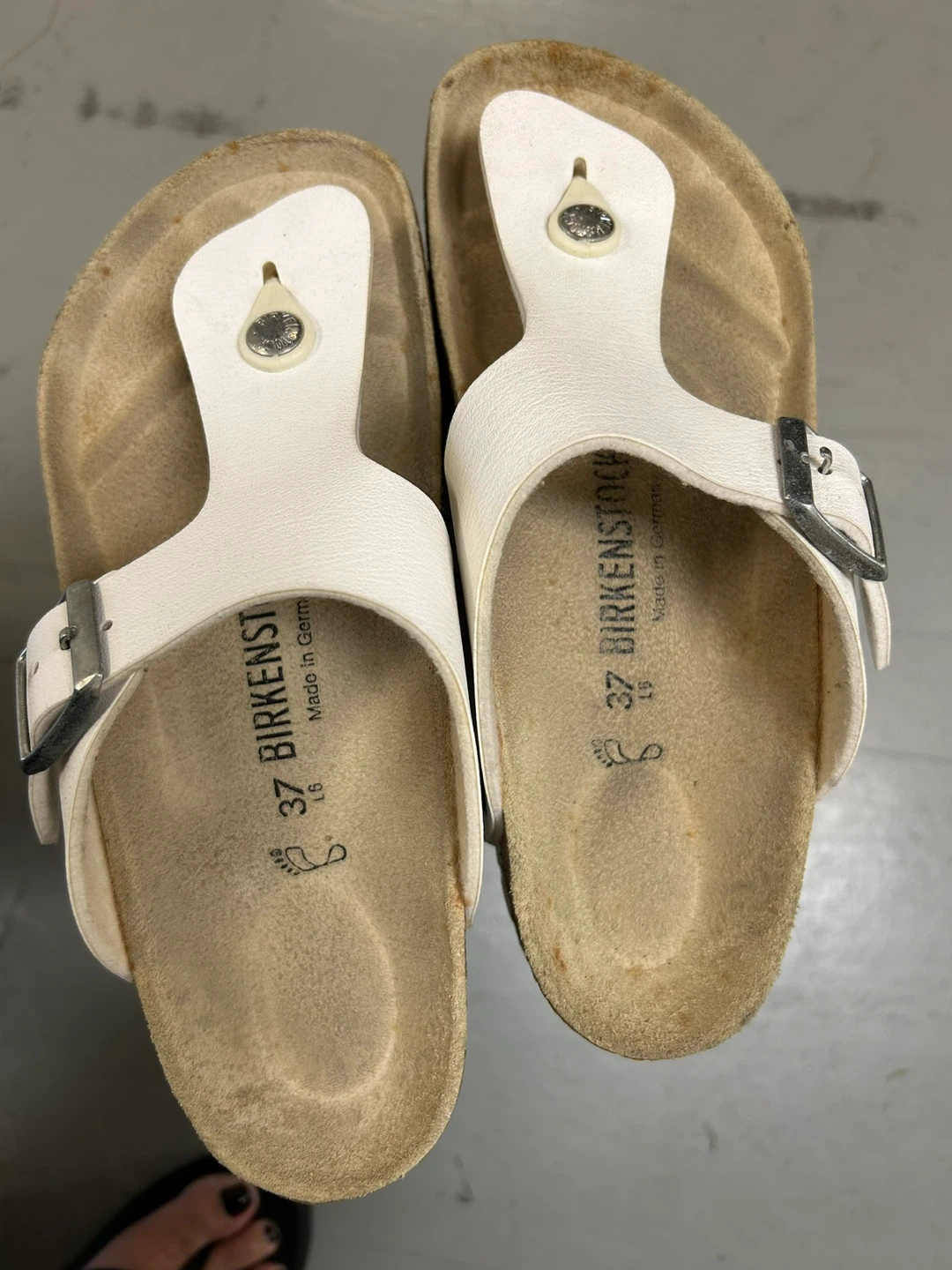 Birkenstock Gizeh White Thong Sandals Women's Size 37 EU - photo 5
