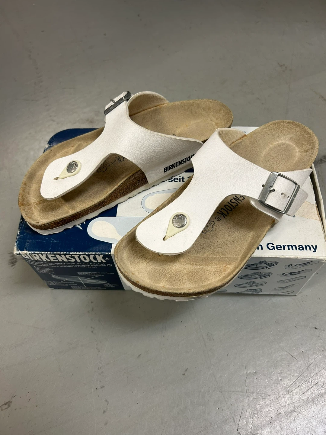 Birkenstock Gizeh White Thong Sandals Women's Size 37 EU - photo 4