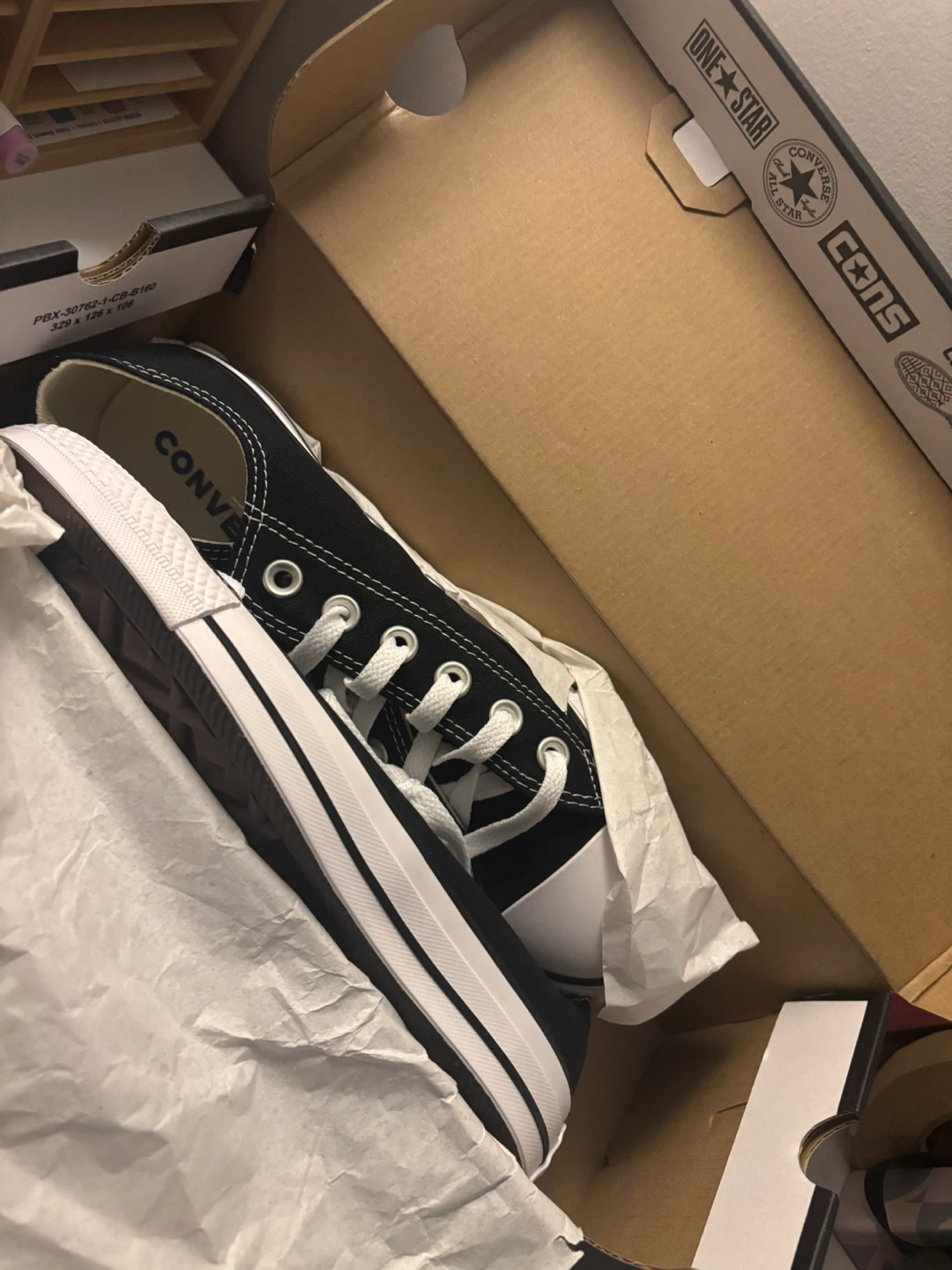 Converse All Star Ox Black Women's Shoes - Size 8