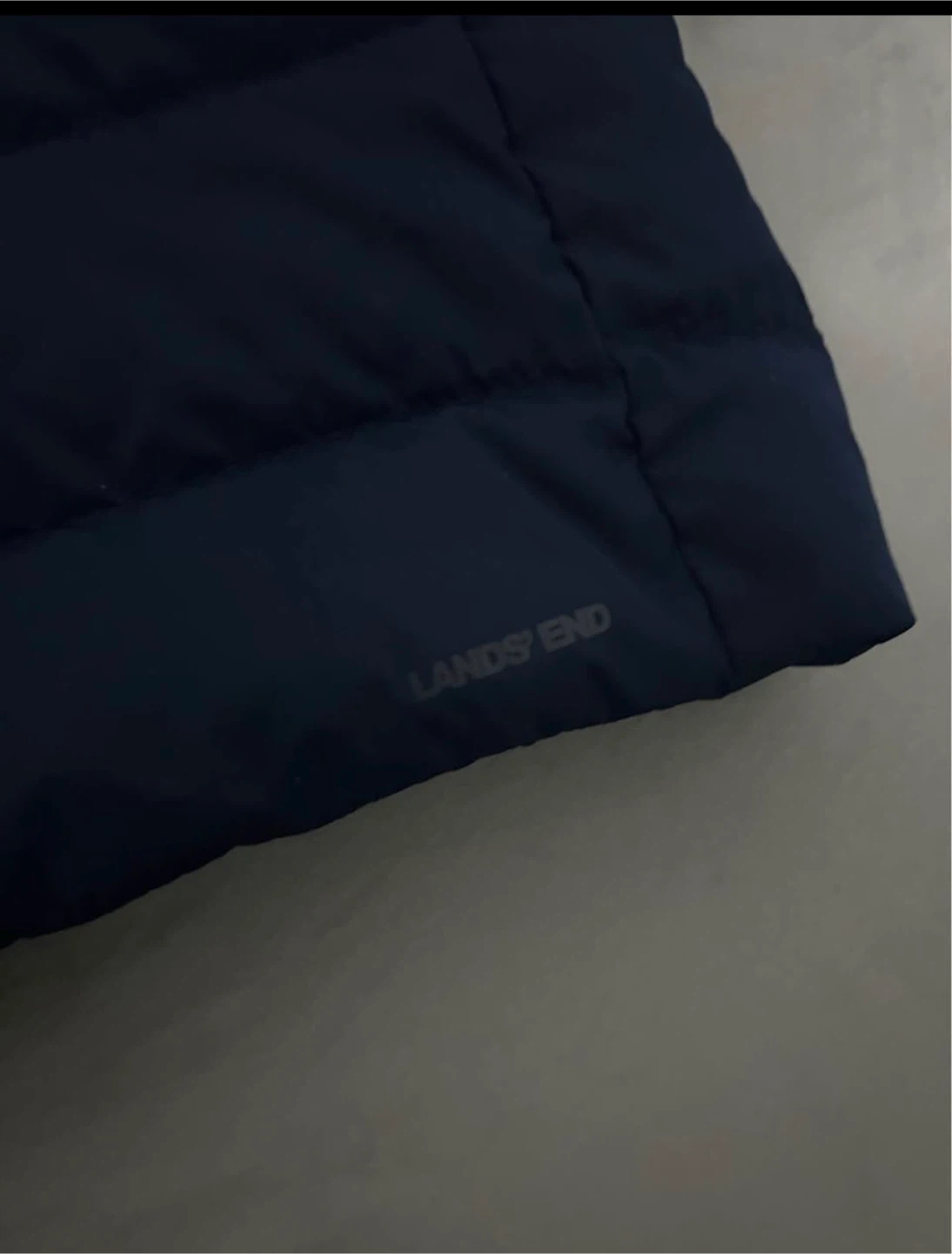 Lands' End Navy Puffer Coat with Fur Hood - photo 4