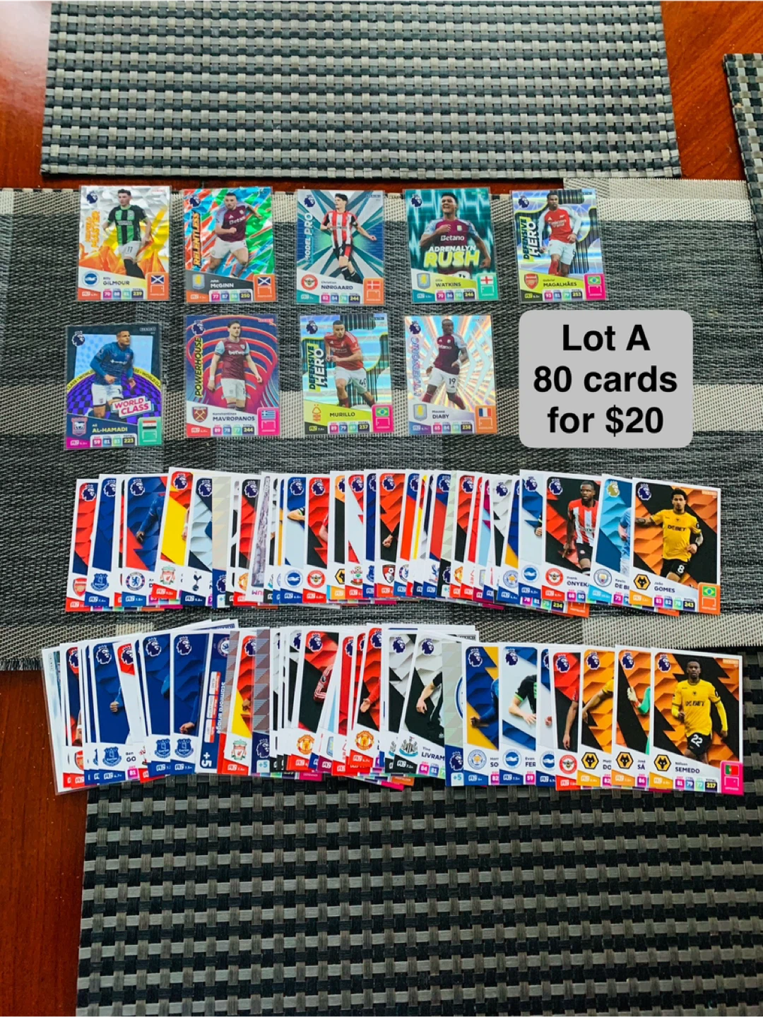 Lot of 80 Soccer Premier League Trading Cards - photo 2