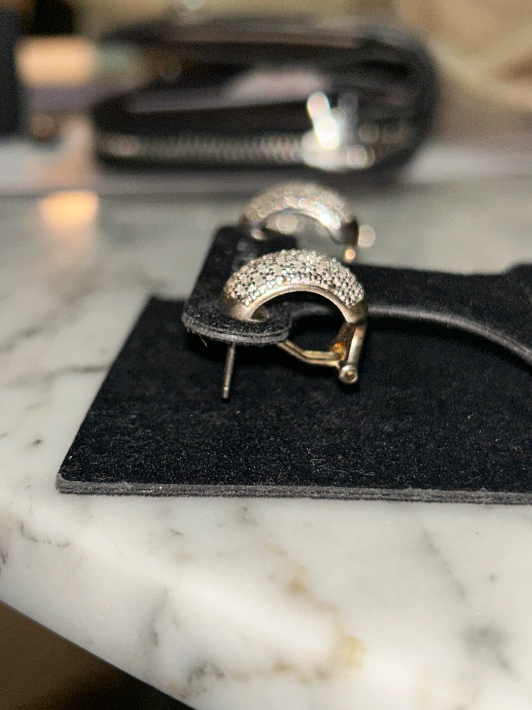 Sterling Silver 1/2 CTW Diamond Hoop Earrings - photo 2