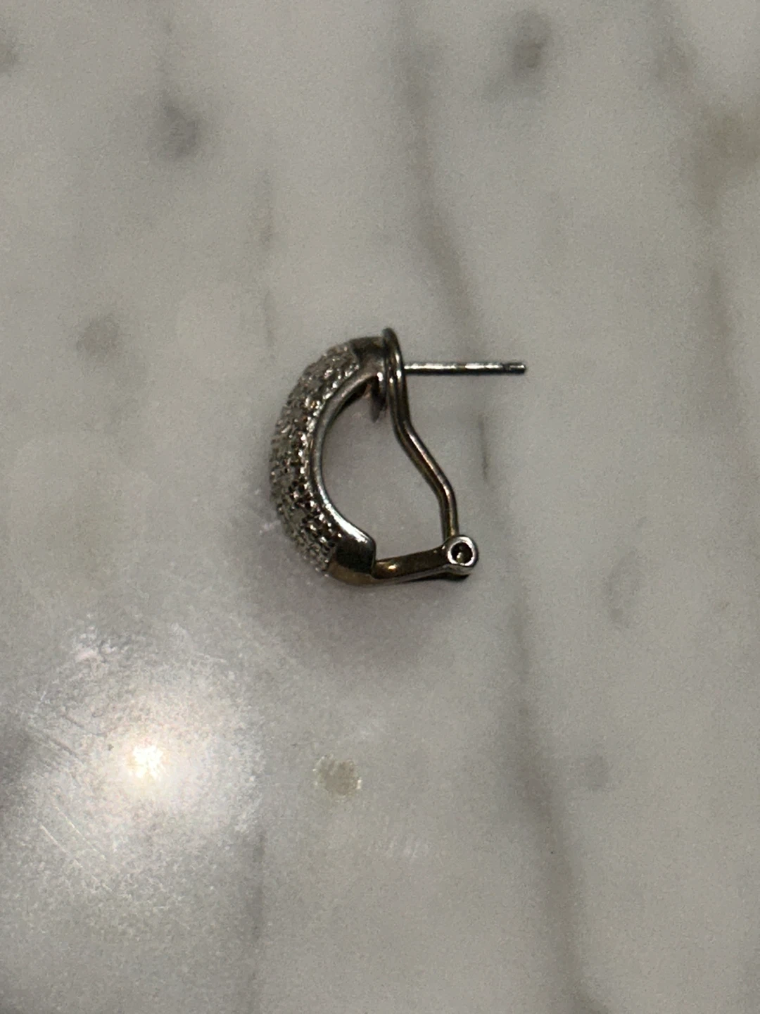 Sterling Silver 1/2 CTW Diamond Hoop Earrings - photo 5