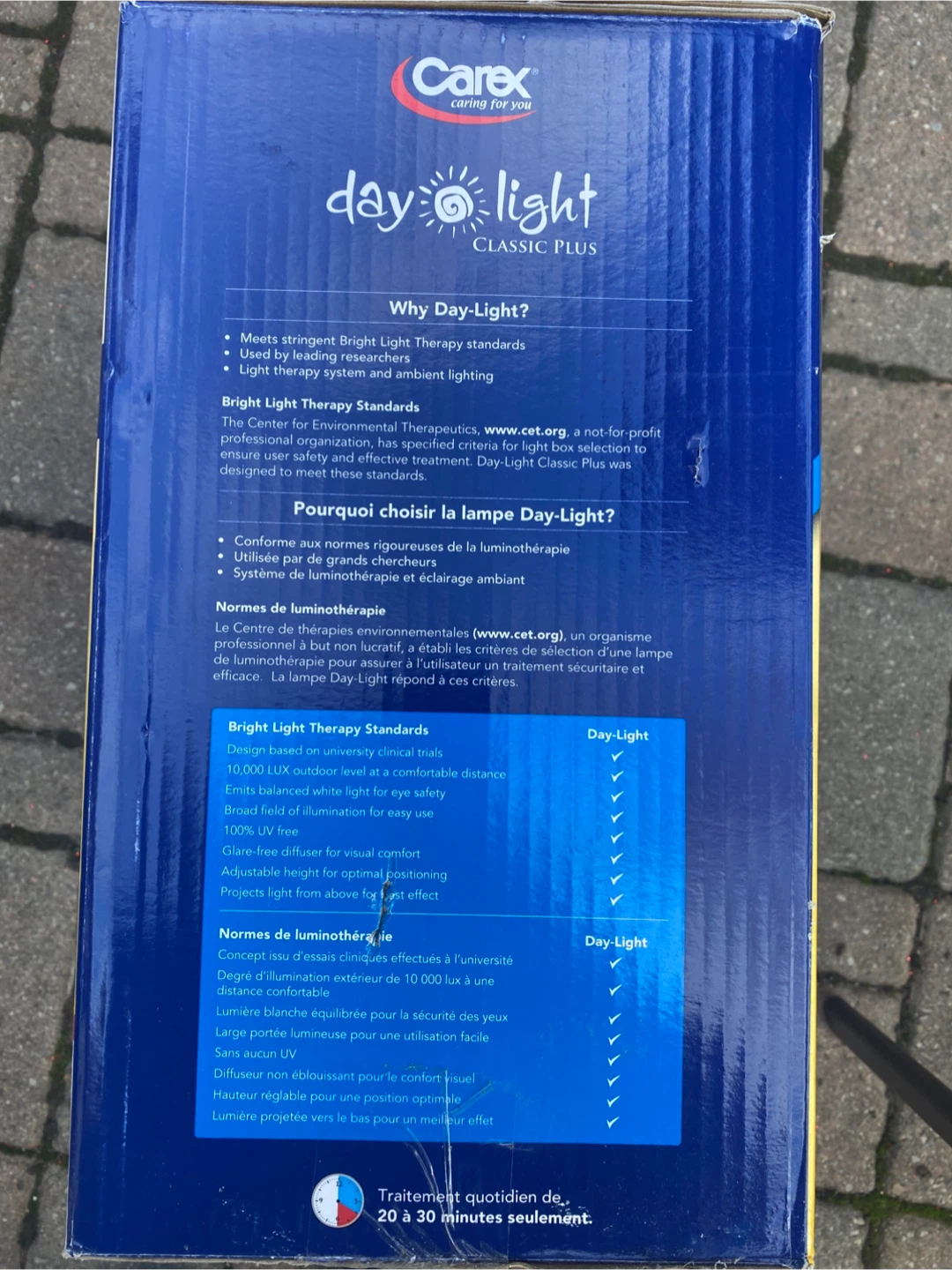 Carex Day-Light Classic Plus 10,000 LUX Therapy Lamp - photo 5