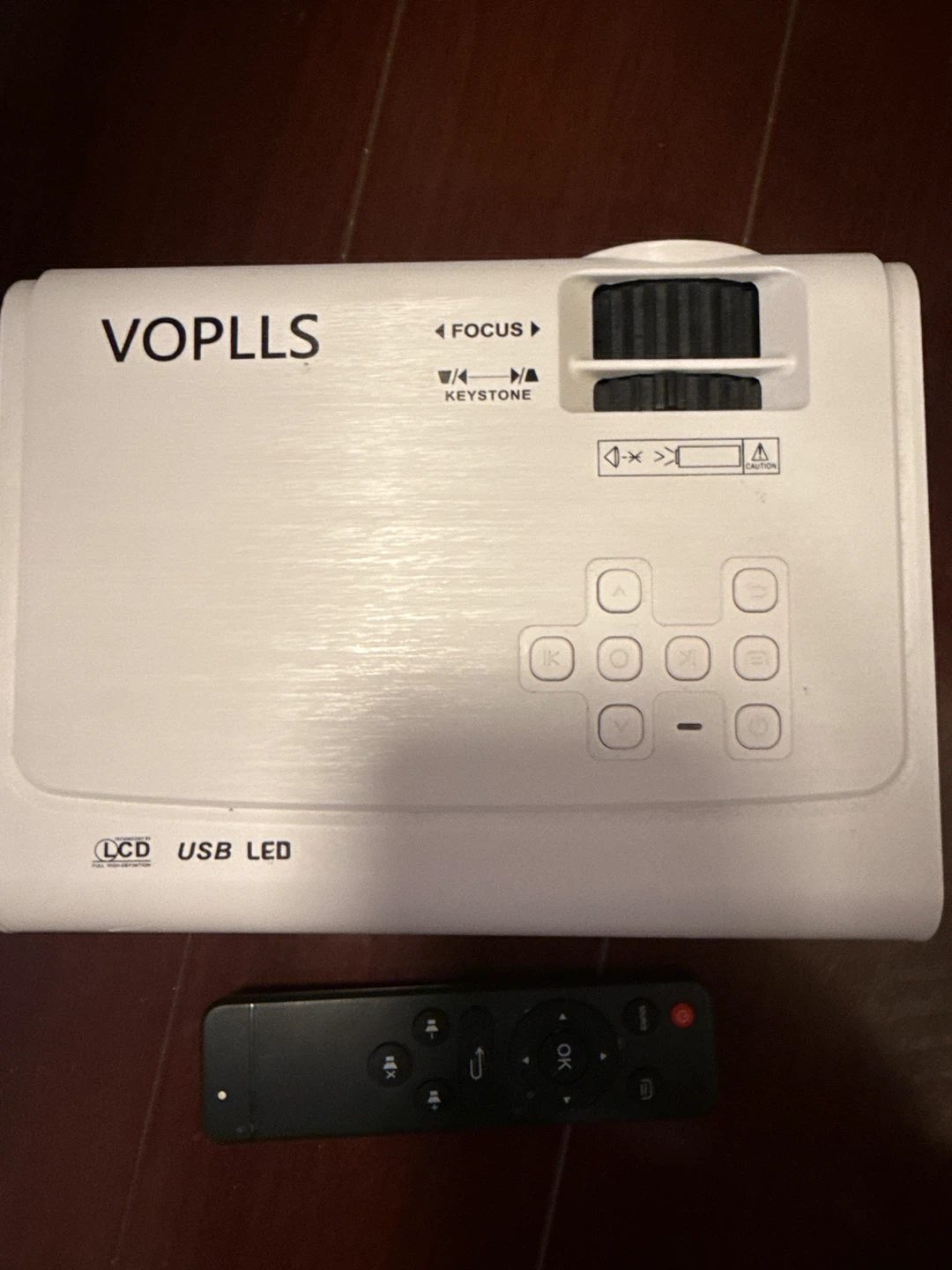 VOPLLS LCD USB LED Projector with Remote