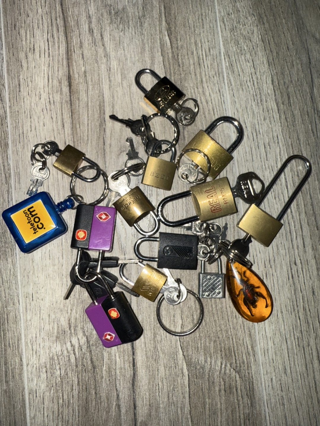Assorted Small Padlocks with Keys