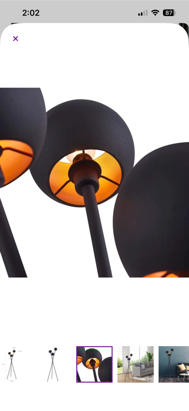 Ambient Tripod Floor Lamp (Moving Sale) - photo 4