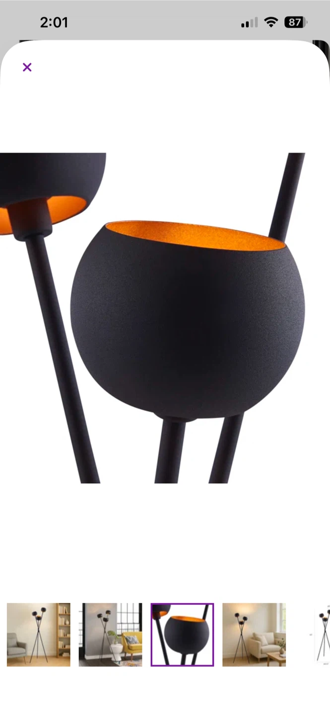 Ambient Tripod Floor Lamp (Moving Sale) - photo 5